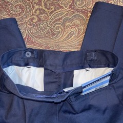 New Tags Boys French Toast School Uniform Pants Size 8 Navy Adjustable Waist