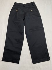George Boys Uniform Pants sz 7 Black Pleated Adjustable Waist Dark Academia