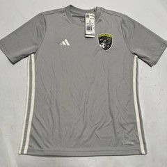 Adidas Youth Futbol Soccer Jersey Light Gray & White East Hanover Size Large