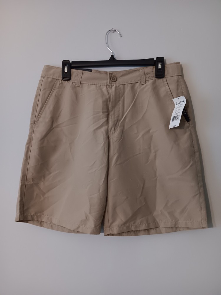 Chaps Boys 16 Husky Performance Engineering Khaki Schoolwear Approved Shorts NWT
