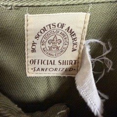 Vintage Boy Scouts Of America Shirt Pants Hat Set Boys 14 Green Uniform Twill