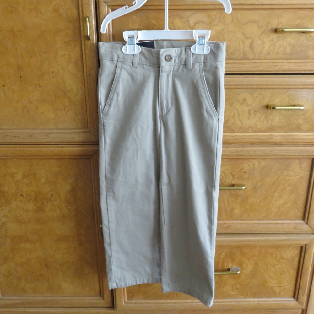 Boys Chaps Khaki pants approved schoolwear size 4 reg brand new NWT $30.00
