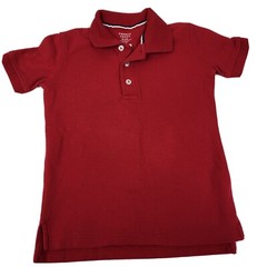 Boys French Toast XS 4/5 Uniform Casual Red Polo Shirt Collar Button School