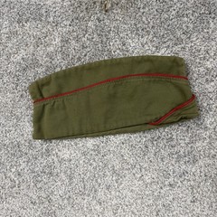 Vintage Boy Scouts Of America Shirt Hat Set Boys 10-12 Green Scout Uniform Twill