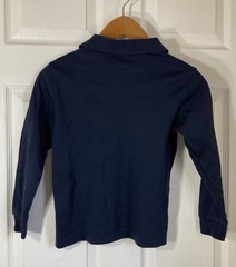 Lot 2 Navy School Uniform Polo Shirts Lands’ End Size 7-8 & 8 Collared Shirts