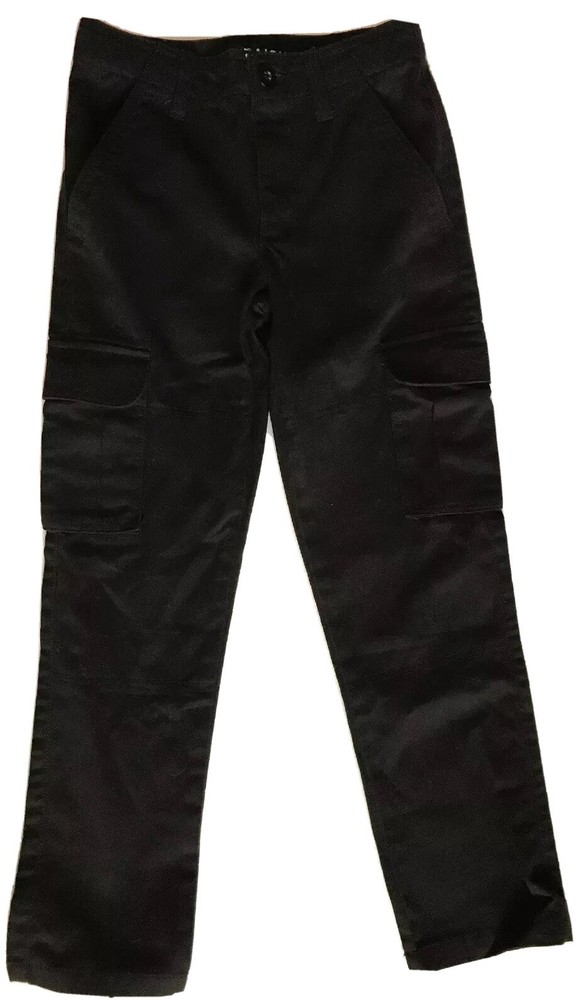 French Toast Boy’s Uniform Straight Leg Cargo Pants Black Size 8