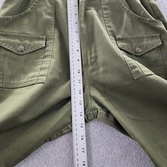 Boy Scouts Of America Boy Pants 10 Green Cargo Twill Uniform Button