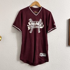 Majestic Burgundy South Shore Smoke Baseball Jersey XL Youth 2665