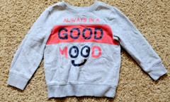 Old Navy Boys Size 4 Always In A Good Mood Sweatshirt