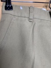Boy’s Waist 28 School Uniform Pants Chino Straight Leg Beige Flat Front Mid Rise