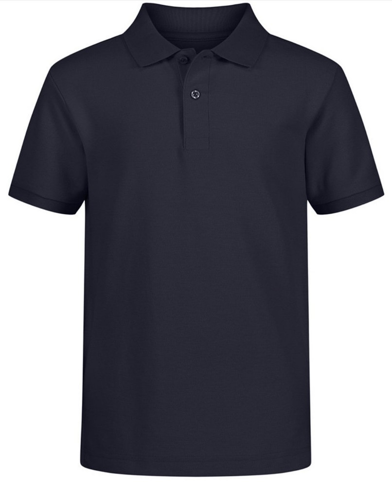 Nautica Little Boys Uniform Stretch Double Piqué Polo Shirt Navy Large (6) NWT