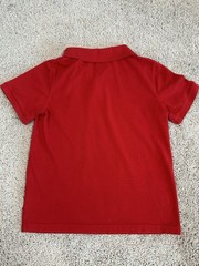 Cat & Jack Boys Polo Shirt Lot Size L (10/12) Red/Light Blue Back to School