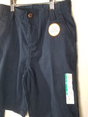 Wonder Nation Boys Built-In Flex Straight Uniform Shorts Blue Size 12 Lot of 2