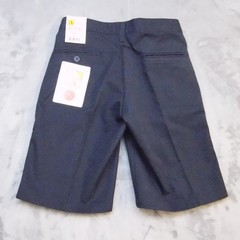 A+ School Apparel Shorts Boy 25 Husky Navy Blue Pleated Adjustable Waist Uniform