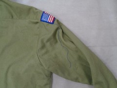 Vintage Boy Scouts of America Shirt Youth 12.5 Olive Green Official Sanforized