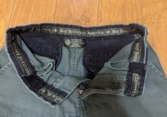 Boy Scout Green Cotton Canvas Official Uniform Shorts Youth 12