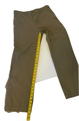Chaps Boys Pants Size 16 Classic Chino Fit Flat Front Brown Zip Button Closure