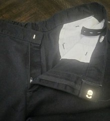K-12 Gear School Uniform Boys Black Pants 16 Husky With Waist Adjustable Straps