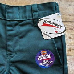 Dickies Boys School Uniform Shorts Hunter Green Plain Front Size 5 RG W735159