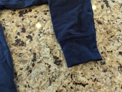A+ Kids Jersey Knit Long Sleeve Shirt School Uniform Navy Blue size Youth M