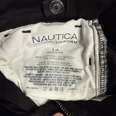 NWOT Boy’s Nautica School Uniform 5 Pocket Stretch Navy Khaki Pants – Size 14
