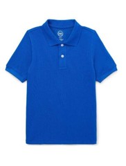 Wonder Nation Boys School Uniform Short Sleeves Pique Polo Shirt Choose Size (DM