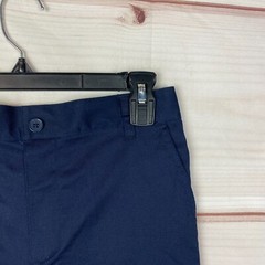 French Toast Shorts Boys 10 Husky Flat Front Bermuda Navy Blue School Uniform