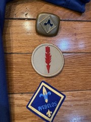 Vintage Boy Scouts Of America Uniform Shirt Blue Size Youth XL Patches And Pins