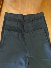 Lot of 3 NEW A+ School Apparel Navy Blue Uniform Shorts Modern Fit Size 16 NWOT