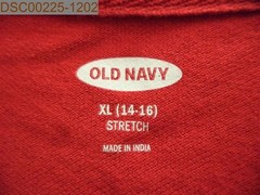 Old Navy Boy’s Long Sleeve Uniform Polo, XL(14-16), Red, 489801110857, 16″ Bust