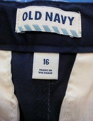 OLD NAVY Boy’s School Uniform 100% Cotton Bermuda Shorts, Navy Blue, Size 16 NEW