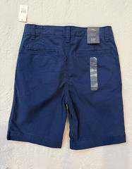NWT Gap Boys Kids Uniform Khaki Shorts with Shield Size 12 Regular