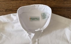 NWOT Flynn O’Hara Boys White Button-Front Uniform Shirt Long Sleeve Youth 18-20