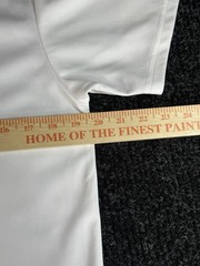 Nautica Boys School Uniform White Short Sleeve Polo Shirt Pique Size M 36/37