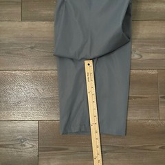 Lands End School Uniform Flat Front Zip Pocket Gray Adj Waist Shorts Boys 16