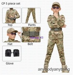Children’s Spring Autumn Camouflage Suit Special Forces Tactic Training Uniform