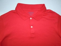 LAND’S END Boys size XL (18H-20H) or 15-16 years Cute RED Polo-SCHOOL