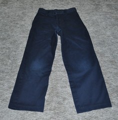 Boys Navy Blue School Uniform Pants Size 6-7/ 7s Lot Of 2 Adjustable Waist