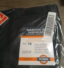 Smith’s American Boys’ Flat Front Twill Uniform / Dress Pants (A)