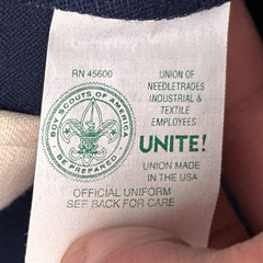NEW Vintage 90s BSA Cub Scout Uniform Pants Boys 14 Blue Made in USA Unhemmed
