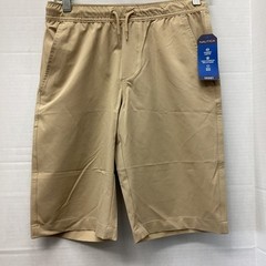 Nautica Boy’s School Uniform Shorts 261 Med Khaki NUFCC46F Size 14 Reg New