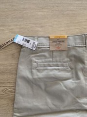 Dockers Uniform Khaki Chino Boys Shorts Approved Boy’s HUSKY 33~Stretch New