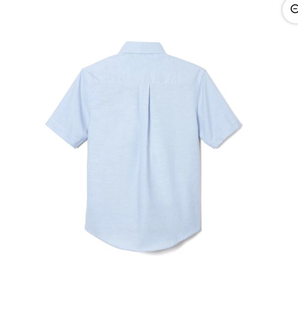 French Toast Boys School Uniform Short Sleeve Oxford Shirt, Sizes 18 & Husky