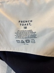 French Toast Boy’s Performance Shorts Elastic Waist Inseam 13 in Navy New