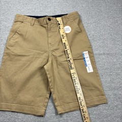 Wonder Nation Boys Uniform Shorts Khakis Size 18 Flat Front Adjustable Waist