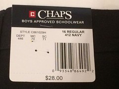 CHAPS School Approved Uniform SHORTS Boys 16 Navy Blue Pleated Front – NEW