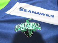 Youth Large Seahawks Reversible #12 Flag Football League Yellowstone Jersey