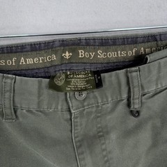 Boy Scouts Of America Pants Boys 16 Green Convertible Cargo Uniform Zip Off