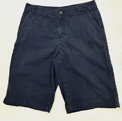 Crazy8 Boys Youth Size 12 Shorts School Uniform navy Blue Plain Front