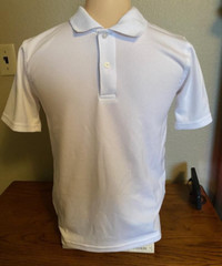 Pair of WHITE SCHOOL POLO T SHIRTS Size L 10/12 GE0RGE UNIFORM